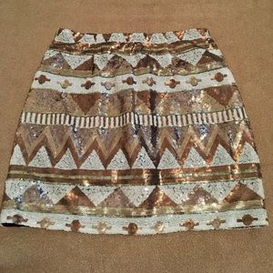 Sequin Mini Skirt San Joy Size Small